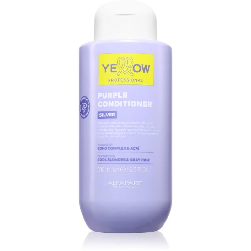 Yellow Professional Silver Purple Conditioner hranilni balzam za nevtralizacijo rumenih odtenkov 500 ml