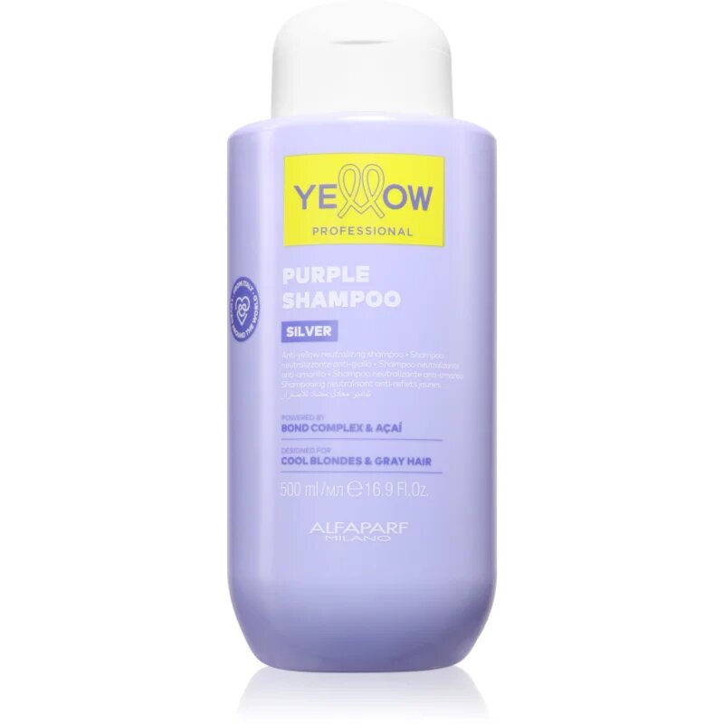 Yellow Professional Silver Purple Shampoo šampon za nevtralizacijo rumenih odtenkov 500 ml