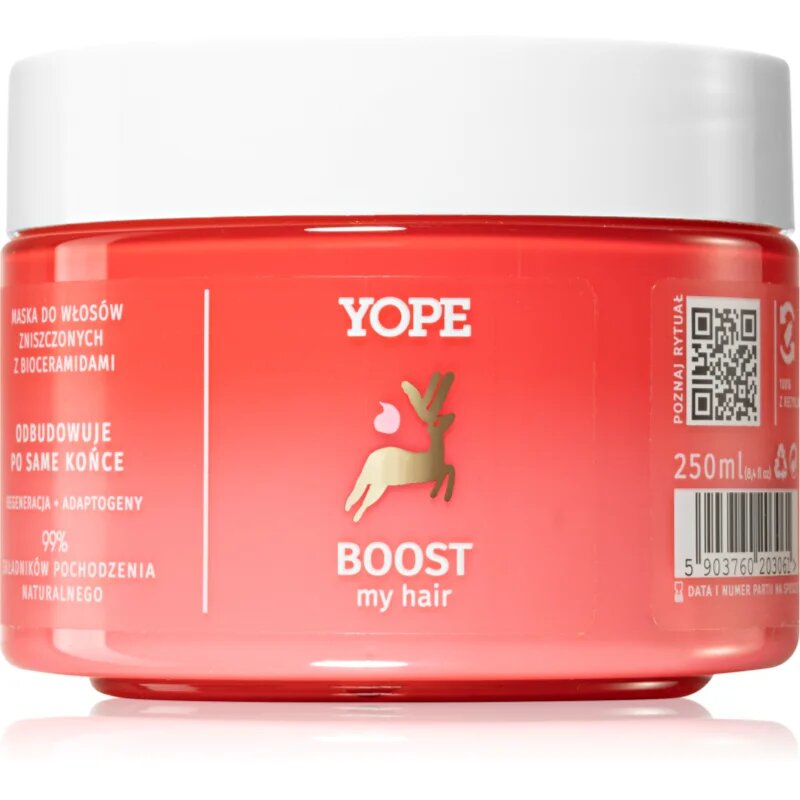 Yope BOOST my hair obnovitvena maska za poškodovane lase 250 ml