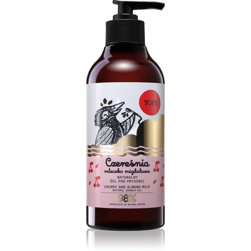 Yope Cherry & Almond Milk naravni gel za prhanje 400 ml
