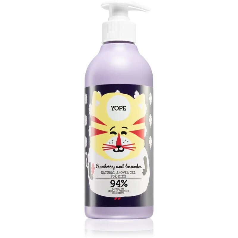 Yope Cranberry & Lavender intenzivni vlažilni gel za prhanje za otroke 400 ml