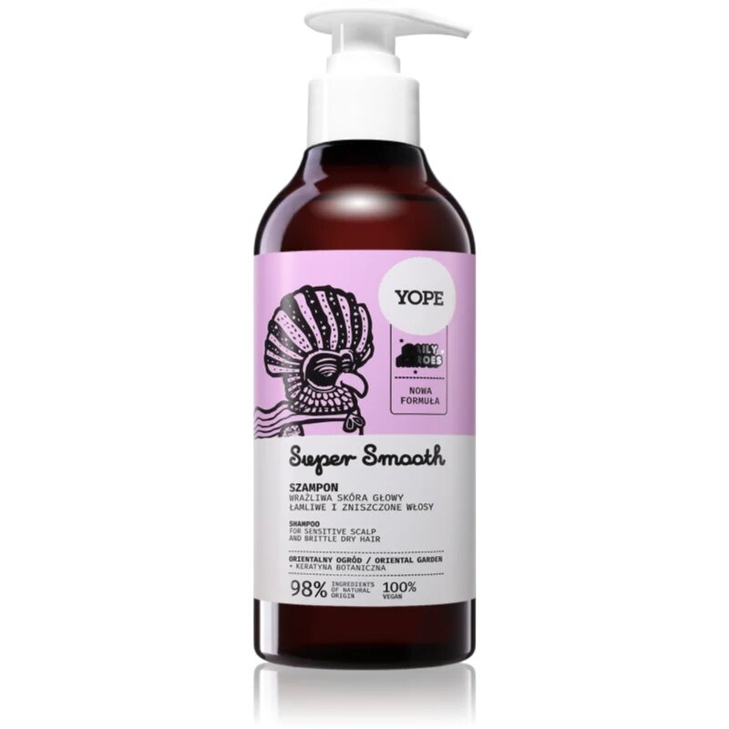 Yope Daily Heroes Smooth Shampoo Oriental Garden šampon za okrepitev las za poškodovane in krhke lase 300 ml