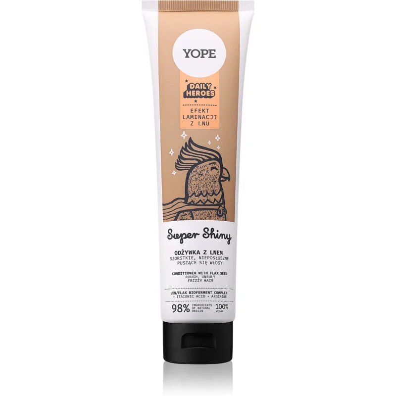 Yope Daily Heroes Super Shiny balzam za sijaj valovitih in kodrastih las 170 ml