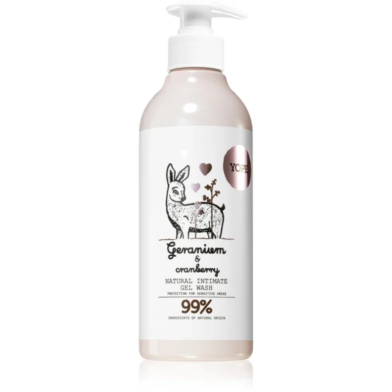 Yope Geranium & Cranberry gel za intimno higieno 300 ml