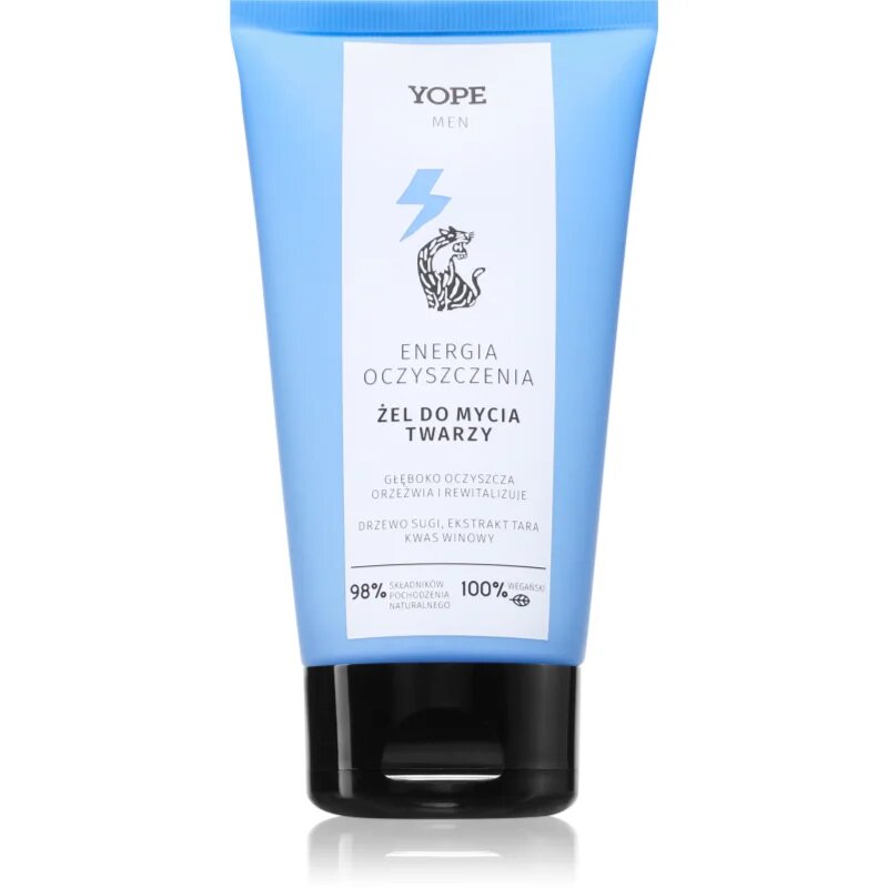 Yope Men Wood vlažilni čistilni gel za moške 160 ml