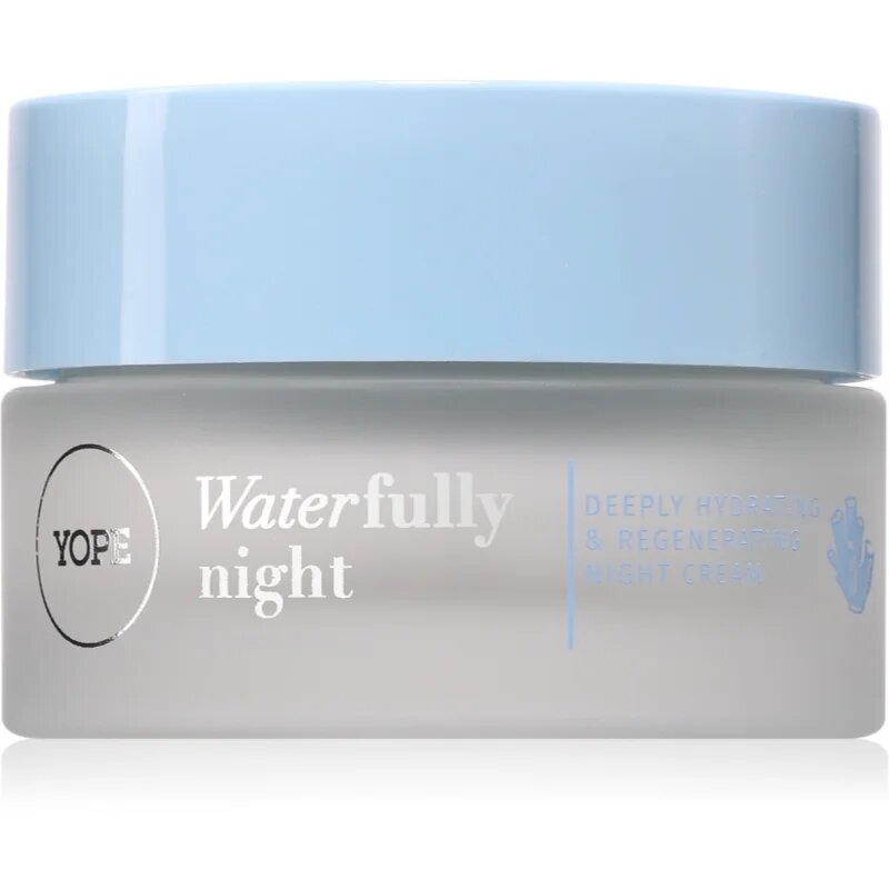 Yope Waterfully Deeply Hydrating & Regenerating Night Cream vlažilna nočna krema 50 ml