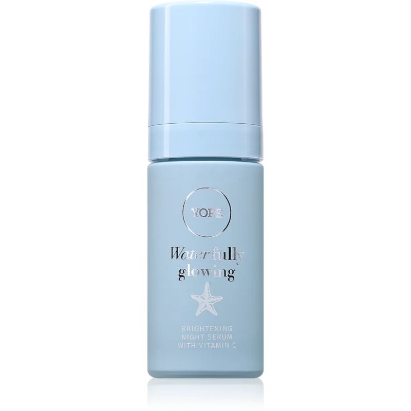 Yope Waterfully Glowing Brightening Night Serum posvetlitveni serum z vitaminom C 30 ml