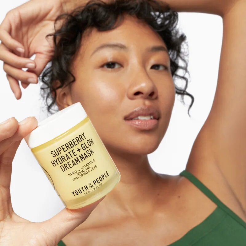 Youth To The People Superberry Hydrate + Glow Dream Mask maska za osvetljevanje kože in hidratacijo 59 ml