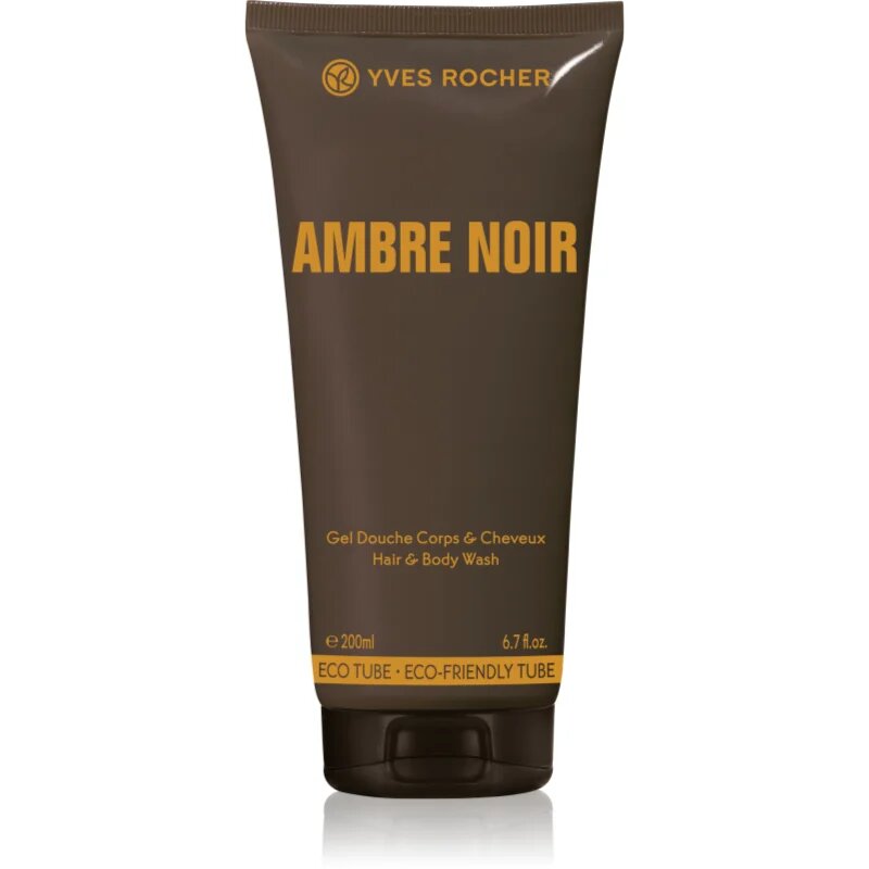 Yves Rocher Ambre Noir gel za prhanje za telo in lase za moške 200 ml