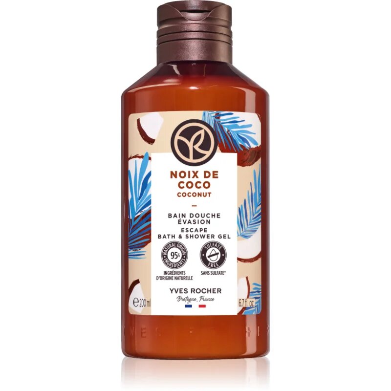 Yves Rocher Bain de Nature hranilni gel za prhanje Coconut 200 ml