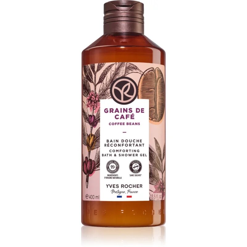Yves Rocher Bain de Nature negovalni gel za prhanje Coffee Beans 400 ml