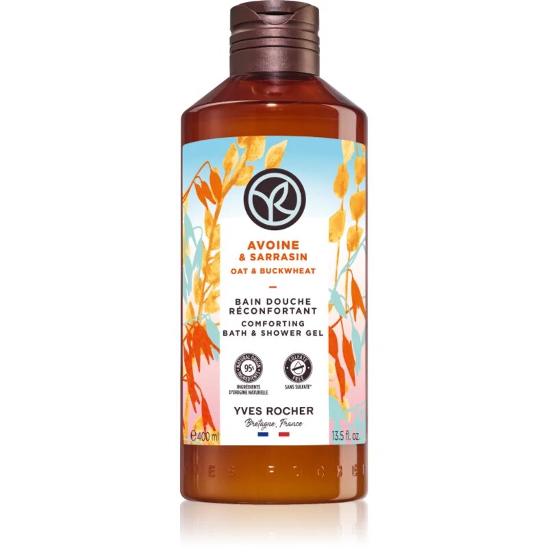 Yves Rocher Bain de Nature negovalni gel za prhanje Oat & Buckwheat 400 ml