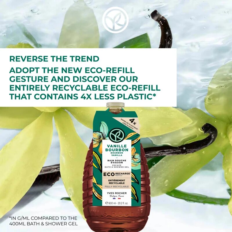 Yves Rocher Bain de Nature nežni gel za prhanje 600 ml