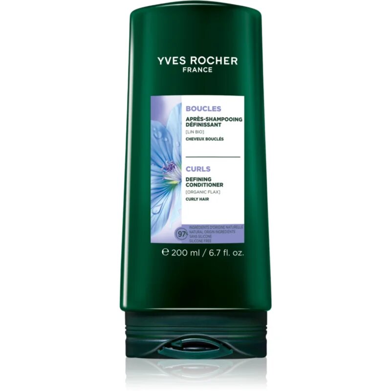 Yves Rocher Boucles balzam za kodraste lase with organic flax 200 ml