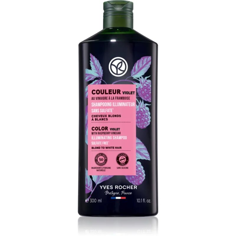 Yves Rocher Couleur šampon za nevtralizacijo rumenih tonov 300 ml
