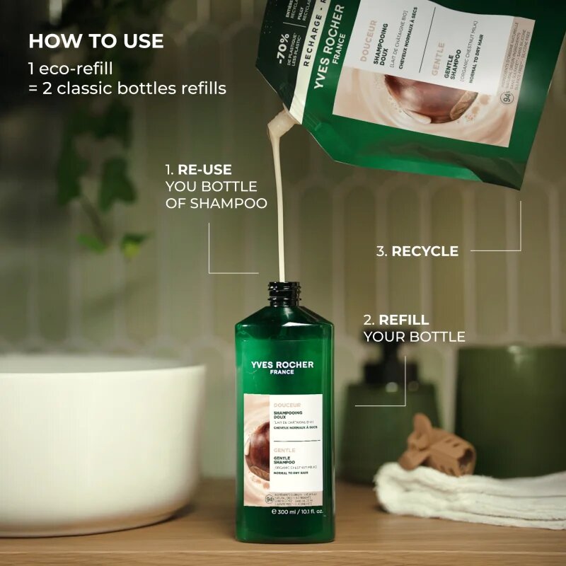 Yves Rocher Douceur nežni šampon 600 ml