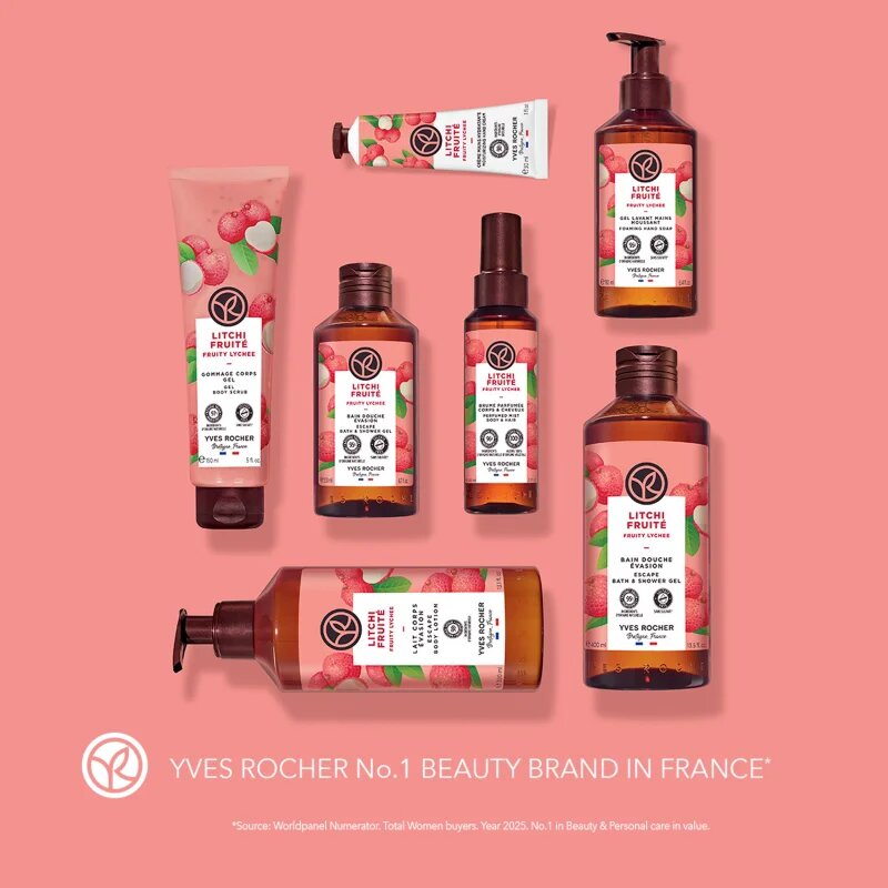 Yves Rocher Fruity Lichee gel za prhanje 400 ml