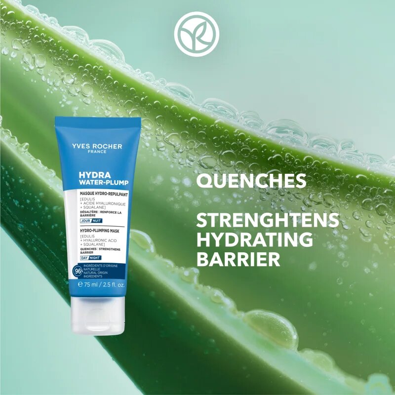 Yves Rocher Hydra Water-Plump vlažilna gladilna maska za dan in noč 75 ml