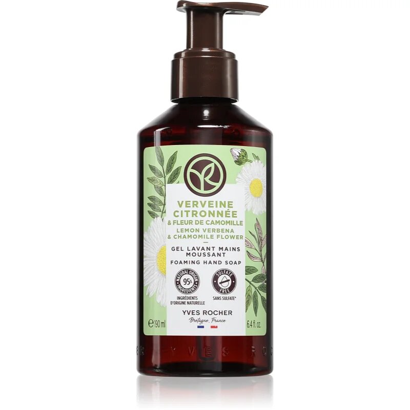 Yves Rocher Lemon Verbena & Chamomile Flower tekoče milo za roke dišave Lemon Verbena & Chamomile Flower 190 ml