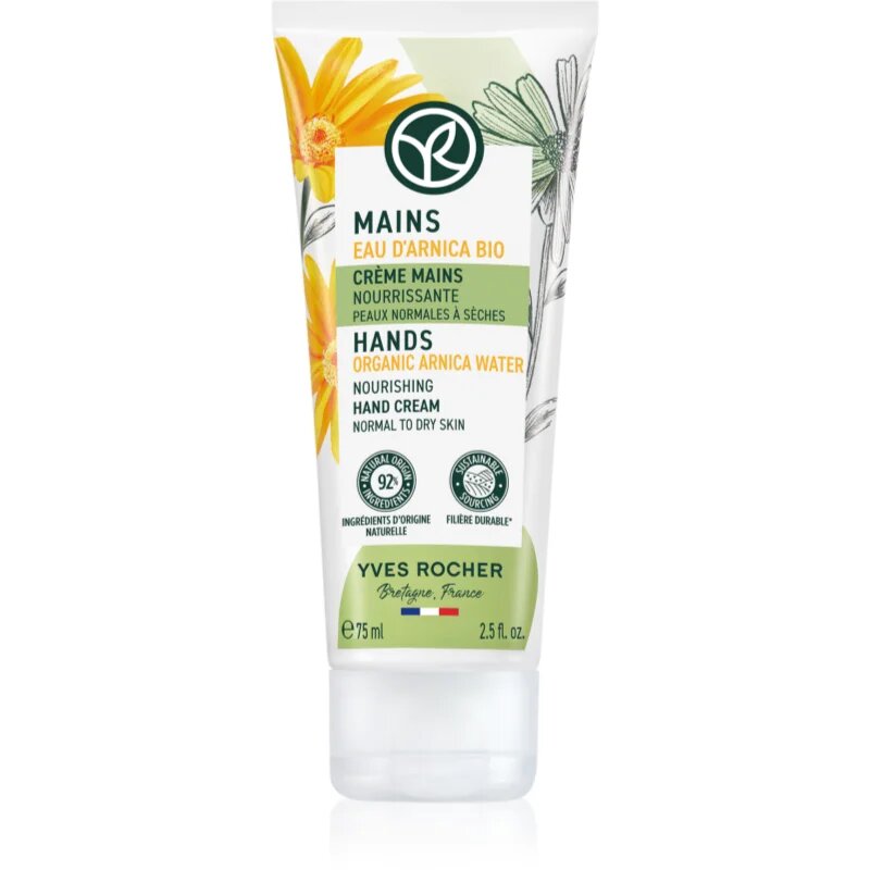 Yves Rocher Mains hranilna krema za roke Organic Anica Water 75 ml