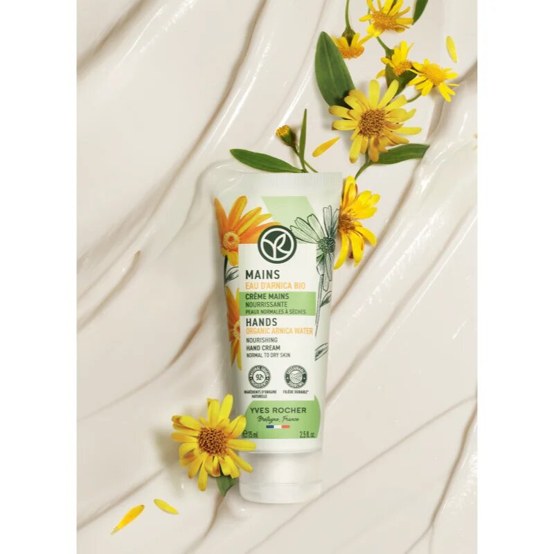 Yves Rocher Mains hranilna krema za roke Organic Anica Water 75 ml