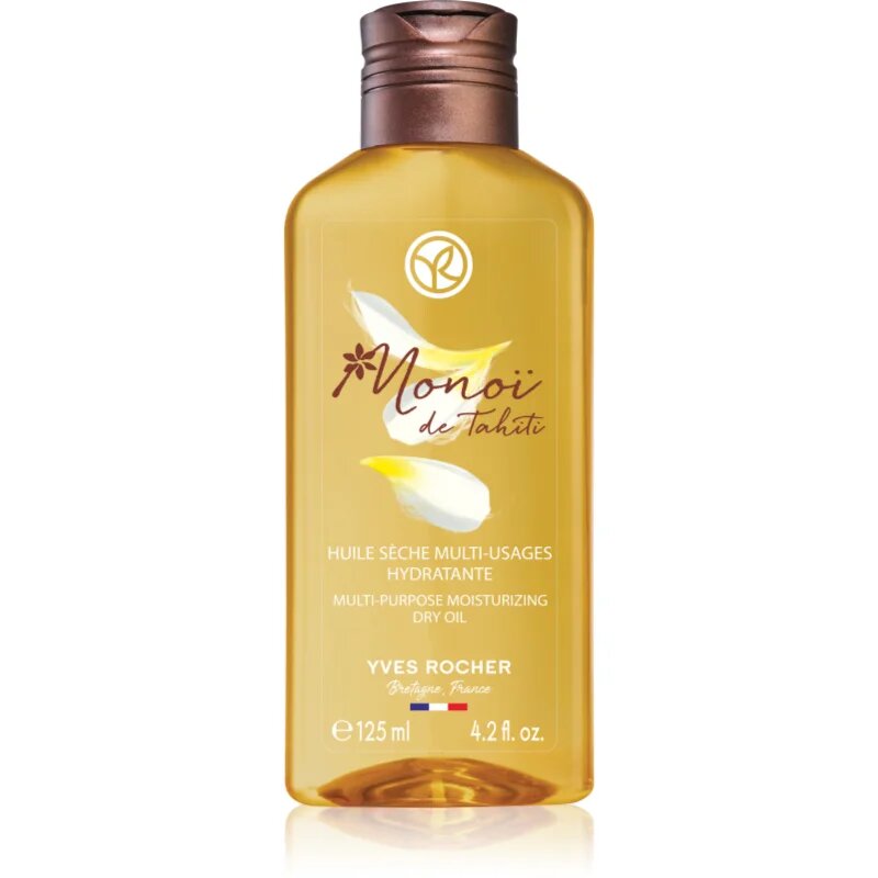 Yves Rocher Monoi de Tahiti večnamensko suho olje za telo in lase 125 ml