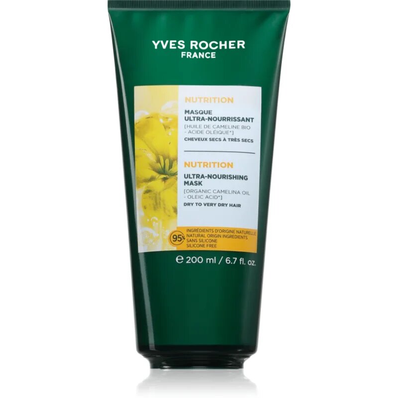 Yves Rocher Nutrition hranilna maska za lase 200 ml