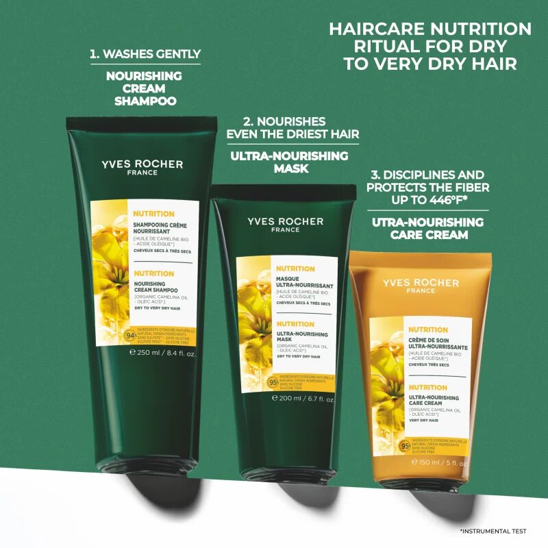 Yves Rocher Nutrition hranilna maska za lase 200 ml