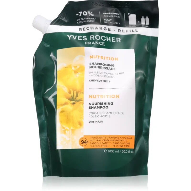 Yves Rocher Nutrition hranilni šampon 600 ml