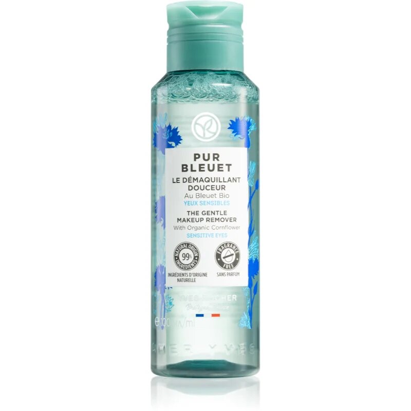 Yves Rocher Pur Bleuet čistilna voda za odstranjevanje ličil za občutljive oči 100 ml