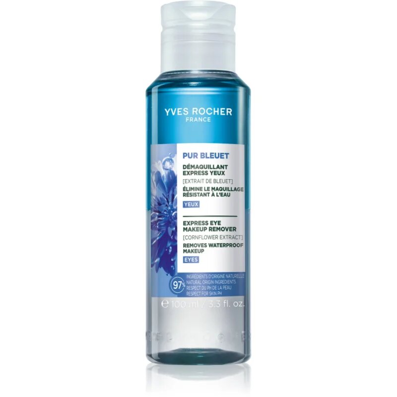 Yves Rocher Pur Bleuet dvofazni odstranjevalec ličil za okoli oči 100 ml