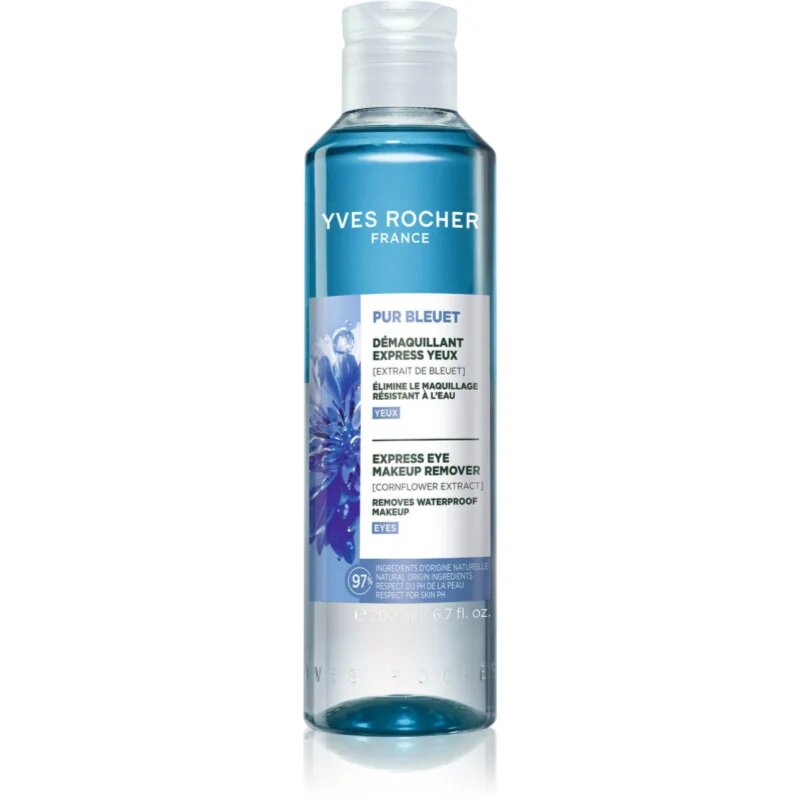 Yves Rocher Pur Bleuet dvofazni odstranjevalec ličil za okoli oči 200 ml