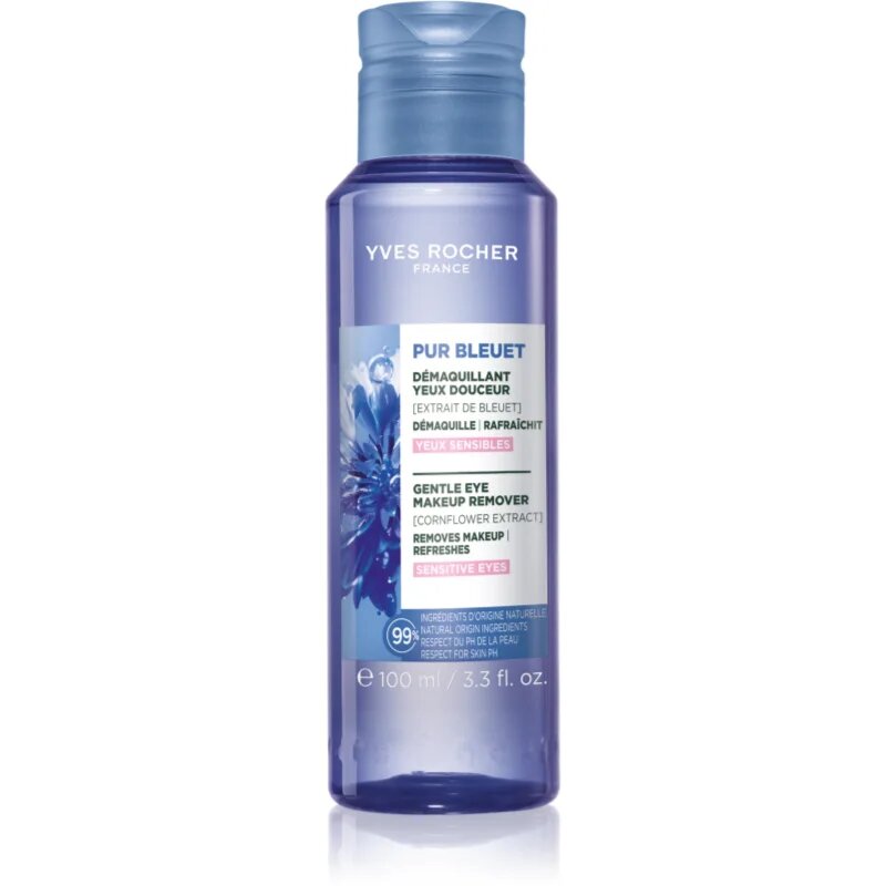Yves Rocher Pur Bleuet nežni odstranjevalec ličil za oči za občutljive oči 100 ml
