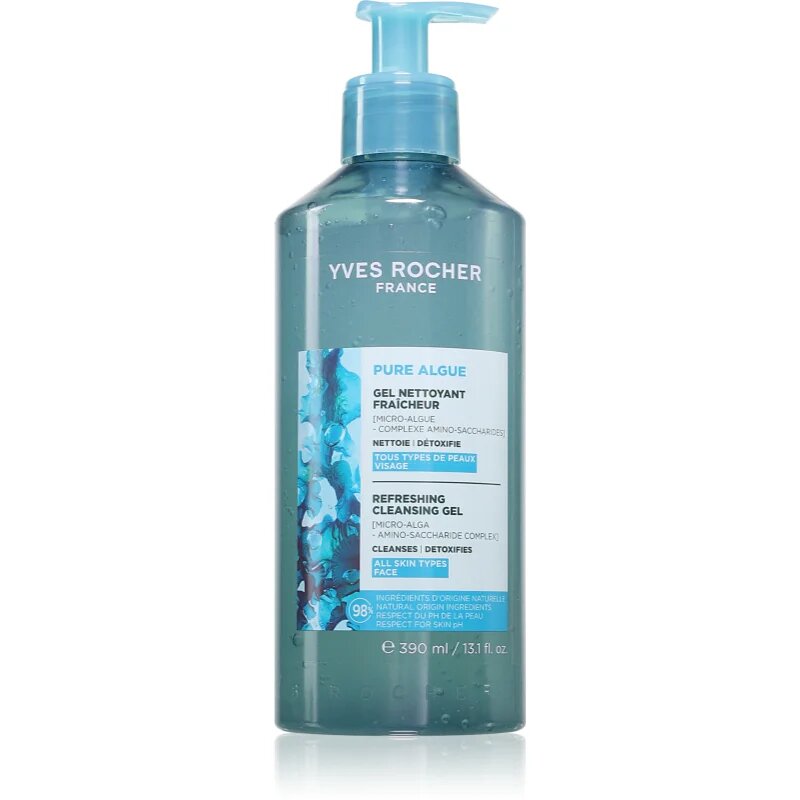 Yves Rocher Pure Algue čistilni gel z osvežujočim učinkom 390 ml
