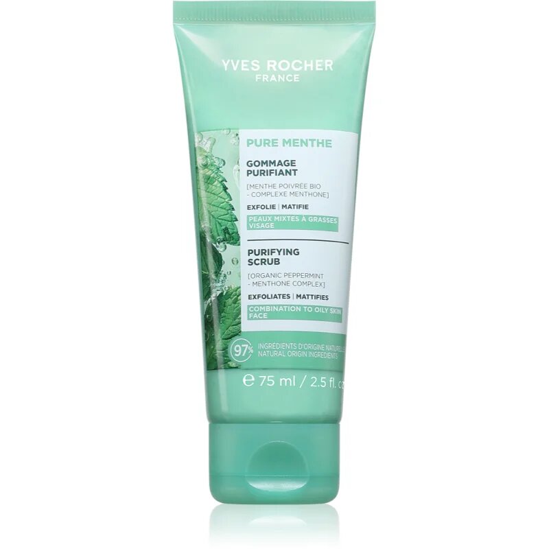 Yves Rocher Pure Menthe čistilni piling 75 ml
