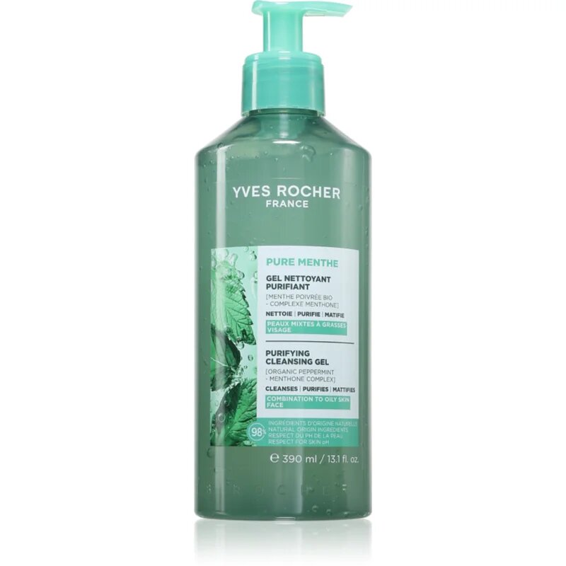 Yves Rocher Pure Menthe globoko čistilni gel 390 ml