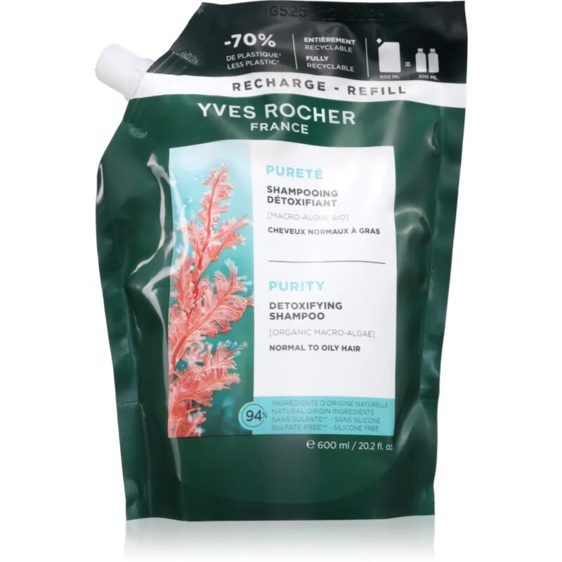 Yves Rocher Pureté čistilni razstrupljevalni šampon 600 ml