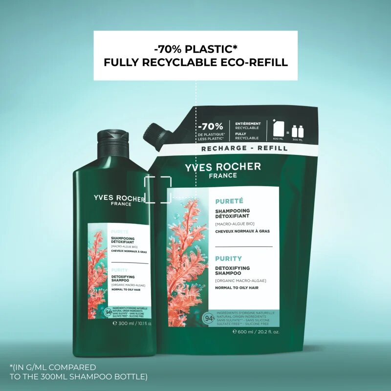 Yves Rocher Pureté čistilni razstrupljevalni šampon 600 ml