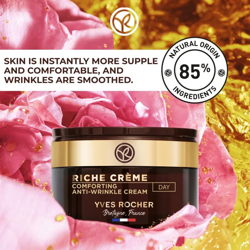 Yves Rocher Riche Créme dnevna krema proti gubam 50 ml