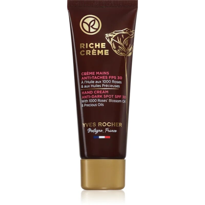 Yves Rocher Riche Créme krema za roke proti pigmentnim madežem SPF 30 50 ml