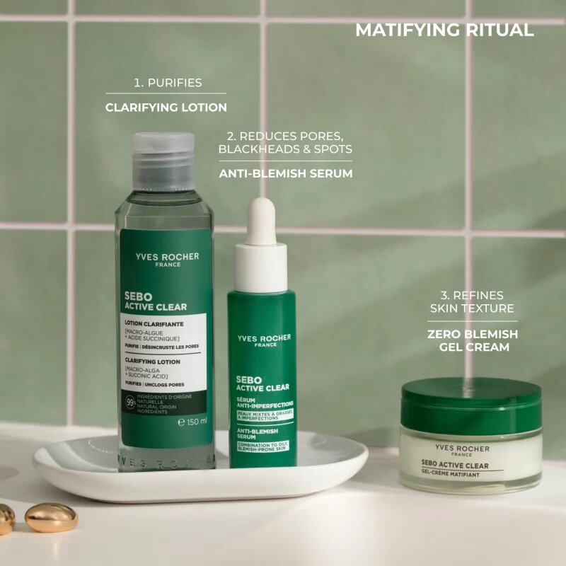 Yves Rocher Sebo Active Clear čistilni tonik 150 ml