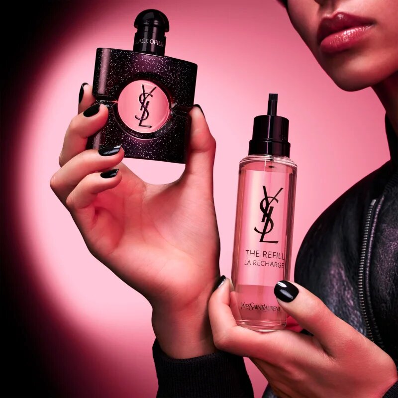 Yves Saint Laurent Black Opium parfumska voda nadomestno polnilo za ženske refill 100 ml