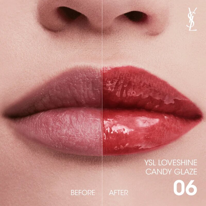 Yves Saint Laurent Loveshine Candy Glaze vlažilni sijaj za ustnice za ženske 6 Burgundy Temptation 3.2 g