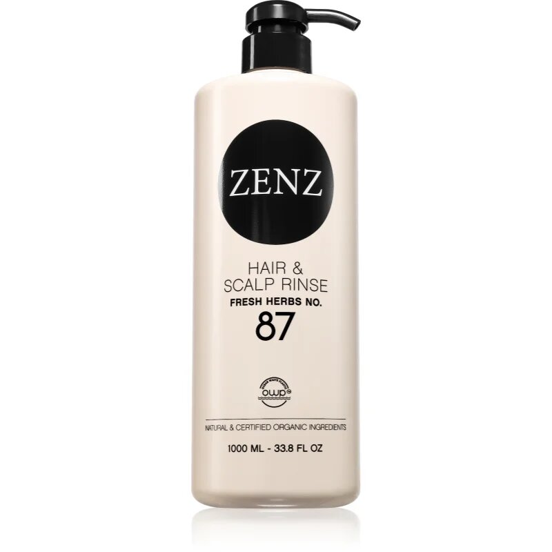 ZENZ Organic Fresh Herbs No. 87 intenzivna nega za obnovo lasišča 1000 ml