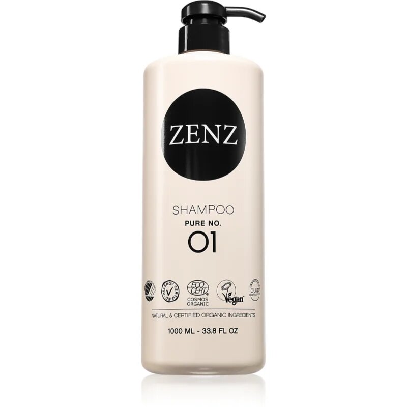 ZENZ Organic Pure No. 01 vlažilni šampon brez dodanih dišav 1000 ml