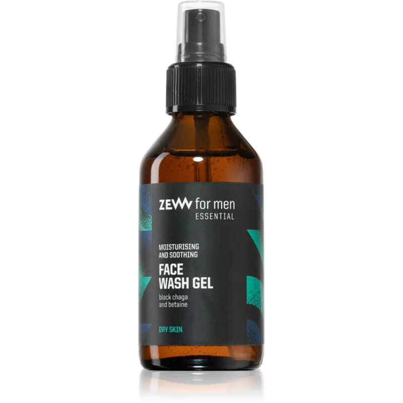 Zew For Men Essential Face Wash Gel vlažilni čistilni gel za suho in občutljivo kožo 100 ml