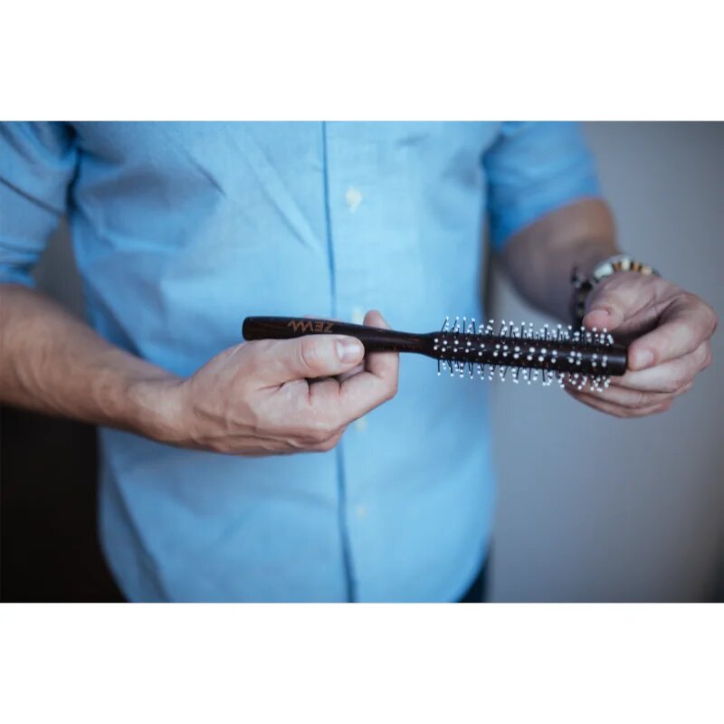 Zew For Men Roller brush krtača za lase in brado 1 kos