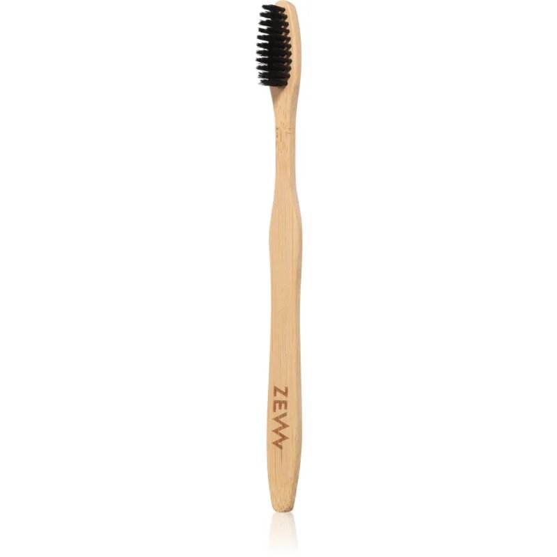 Zew For Men Toothbrush bambusova zobna ščetka z aktivnim ogljem 1 kos