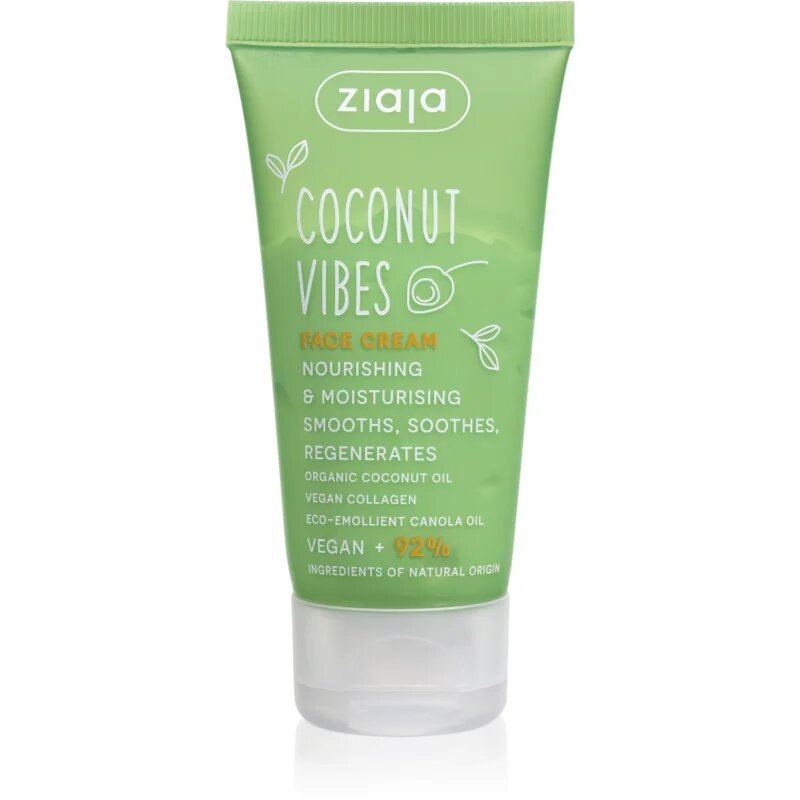 Ziaja Coconut Vibes nočna krema za obraz za regeneracijo obraza 50 ml