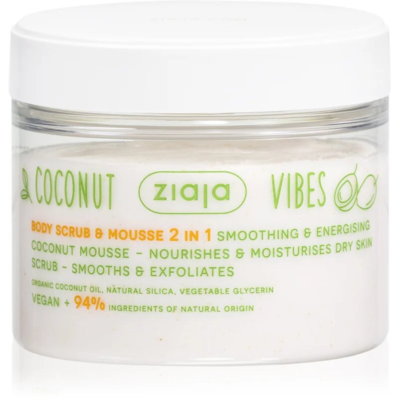Ziaja Coconut Vibes piling za telo z vlažilnim učinkom 270 ml